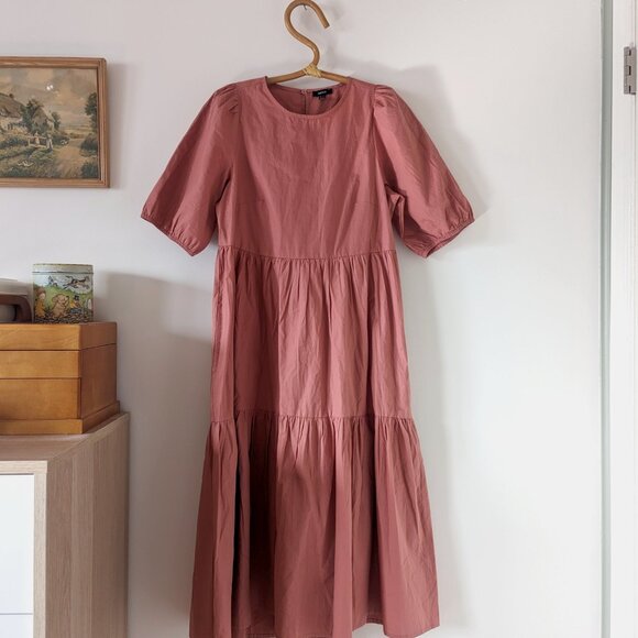 Mexx Dusty Rose Midi Dress - Picture 2 of 3